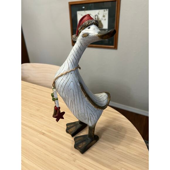 Holiday Christmas Vintage Style Weathered Santa Goose TII Collections - Picture 1 of 6